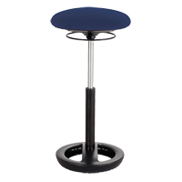 Twixt Ergonomic Chair, Stationary, Adjustable, 22" - 31-3/4", Polyester Mesh Seat, Blue Toolneeds Inc.