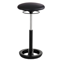 Twixt Ergonomic Chair, Stationary, Adjustable, 22" - 31-3/4", Polyester Mesh Seat, Black Toolneeds Inc.