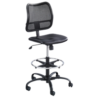 Tabouret ergonomique Vue, Vinyle, Noir, Capacit&eacute; 250 lb Toolneeds Inc.