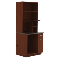 Modular Cabinet, Melamine, 39" H x 36" W x 25" D, Mahogany Toolneeds Inc.