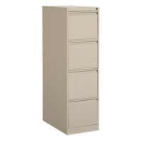 Classeur vertical, Acier, 4 tiroirs, 15-1/7" la x 25" p x 52" h, Beige Toolneeds Inc.