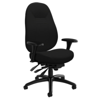 Chaise confortable &agrave; dos moyen, Polyester, Noir, Capacit&eacute; 300 lb Toolneeds Inc.