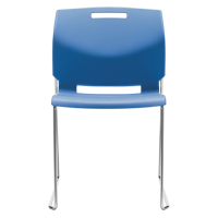 Chair, Plastic, 32-1/2" High, 300 lbs. Capacity, Blue Toolneeds Inc.