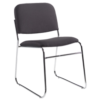 Armless Chair, Fabric, 30" High, 200 lbs. Capacity, Black Toolneeds Inc.