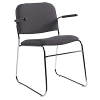 Chair, Fabric, 30" High, 200 lbs. Capacity, Black Toolneeds Inc.