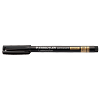 Marqueur permanent Lumocolor, Noir, Pointe Fin Toolneeds Inc.