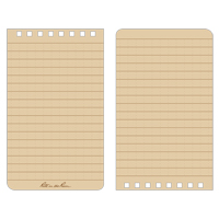 Pocket Top-Spiral Notebook, Soft Cover, Tan, 100 Pages, 3" W x 5" L Toolneeds Inc.