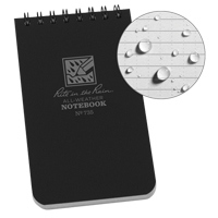 Pocket Top-Spiral Notebook, Soft Cover, Black, 100 Pages, 3" W x 5" L Toolneeds Inc.