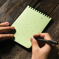 Pocket Top-Spiral Notebook, Soft Cover, Green, 100 Pages, 4" W x 6" L Toolneeds Inc.