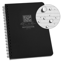 Side-Spiral Notebook, Soft Cover, Black, 64 Pages, 4-5/8" W x 7" L Toolneeds Inc.
