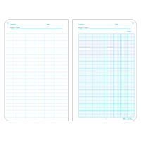 Bound Book, Hard Cover, Yellow, 160 Pages, 4-5/8" W x 7-1/4" L Toolneeds Inc.