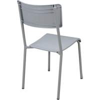 Ventura Stacking Chair, Polypropylene, 36" High, 300 lbs. Capacity, Grey Toolneeds Inc.