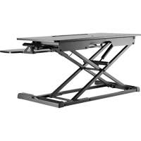 Goya Sit-Stand Workstation, Desktop Unit, 22" H x 31-1/2" W x 24" D, Black Toolneeds Inc.