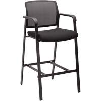 Activ Series Barstool Chair, Stationary, Fixed, 58-1/2", Mesh Seat, Black Toolneeds Inc.