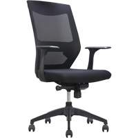 Chaise de bureau ajustable &agrave; basculement synchronis&eacute; s&eacute;rie Activ, Tissu/Mailles, Noir, Capacit&eacute; 275 lb Toolneeds Inc.
