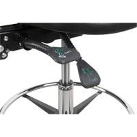 Heavy-Duty Ergonomic Stool, Mobile, Adjustable, 39" - 48", Polyurethane Seat, Black Toolneeds Inc.