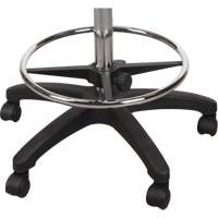 Heavy-Duty Ergonomic Stool, Mobile, Adjustable, 39" - 48", Polyurethane Seat, Black Toolneeds Inc.