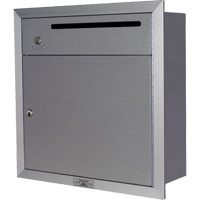 Recessed Collection Box, Wall -Mounted, 12-3/4" x 16-3/8", 2 Doors, Aluminum Toolneeds Inc.