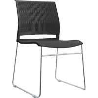 Stacking Chairs, Polypropylene, 32-3/8" High, 250 lbs. Capacity, Black Toolneeds Inc.