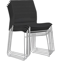 Stacking Chairs, Polypropylene, 32-3/8" High, 250 lbs. Capacity, Black Toolneeds Inc.