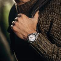 Arctic Edition Large Diver's Automatic GSAR Watch with Stainless Steel Bracelet, Digital, Battery Operated, 41 mm, Silver Toolneeds Inc.