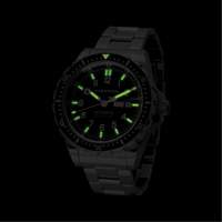 Jumbo Day/Date Automatic Watch with Stainless Steel Bracelet, Digital, Battery Operated, 46 mm, Silver Toolneeds Inc.