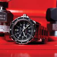 Jumbo Day/Date Automatic Watch with Stainless Steel Bracelet, Digital, Battery Operated, 46 mm, Silver Toolneeds Inc.