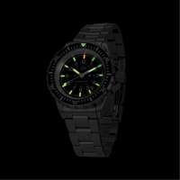 Grey Maple Large Diver's Automatic Watch with Stainless Steel Bracelet, Digital, Battery Operated, 41 mm, Silver Toolneeds Inc.