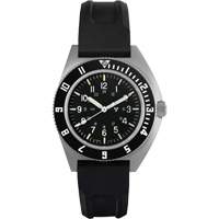 Steel Navigator Watch on 3-Piece Rubber Strap Kit, Digital, Battery Operated, 41 mm, Black Toolneeds Inc.