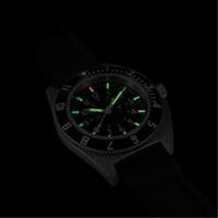 Steel Navigator Watch on 3-Piece Rubber Strap Kit, Digital, Battery Operated, 41 mm, Black Toolneeds Inc.