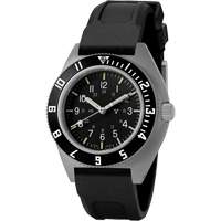 Steel Navigator Watch on 3-Piece Rubber Strap Kit, Digital, Battery Operated, 41 mm, Black Toolneeds Inc.