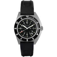 Steel Navigator with Date on Black 3-Piece Rubber Strap Kit, Digital, Battery Operated, 41 mm, Black Toolneeds Inc.