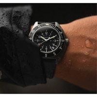 Steel Navigator with Date on Black 3-Piece Rubber Strap Kit, Digital, Battery Operated, 41 mm, Black Toolneeds Inc.
