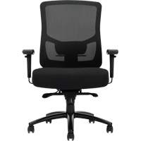 Chaise &agrave; dossier haut avec m&eacute;canisme &agrave; basculement synchronis&eacute; robuste Raven 400, Mailles, Noir, Capacit&eacute; 400 lb Toolneeds Inc.