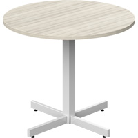 Table ronde &agrave; hauteur r&eacute;glable Newland, 36" lo x 36" la x 29" h, Dessus de 1", Stratifi&eacute;, Havane Toolneeds Inc.