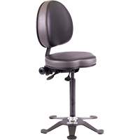 Tabouret industriel ergonomique TA190, Stationnaire, Ajustable, Vinyle Si&egrave;ge, Noir Toolneeds Inc.