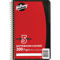 5 Subject Spiral Notebook Toolneeds Inc.