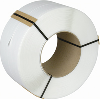 Strapping, Polypropylene, 3/8" W x 12900' L, White, Machine Grade Toolneeds Inc.