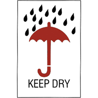 "Keep Dry" Special Handling Labels, 6" L x 4" W, Red on White Toolneeds Inc.