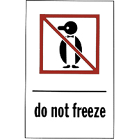 "Do Not Freeze" Special Handling Labels, 6" L x 4" W, Red on White Toolneeds Inc.
