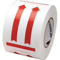This Side Up Pictogram Special Handling Labels, 6" L x 4" W, Red on White Toolneeds Inc.