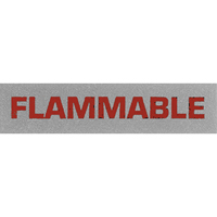"Flammable" Special Handling Labels, 5" L x 2" W, Black on Red Toolneeds Inc.