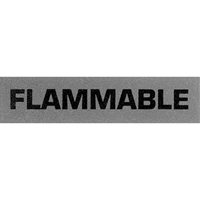"Flammable" Special Handling Labels, 5" L x 2" W, Black on Red Toolneeds Inc.