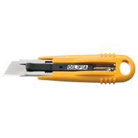 Self-Retracting Safety Knife, 19 mm, Carbon Steel, Heavy-Duty, Plastic Handle Toolneeds Inc.