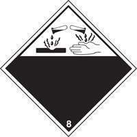 TDG Shipping Labels, Class 8, Corrosives, Vinyl Toolneeds Inc.