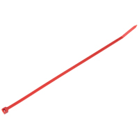 Intermediate Cable Ties, 8" Long, 40 lbs. Tensile Strength, Red Toolneeds Inc.