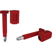 High Security Locktainer Security Seals, 3-1/4", Metal, Bolt Seal Toolneeds Inc.