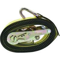 Ratchet Tie-Down, J-Hook, 2" W x 16' L, 10000 lbs. Working Load Limit Toolneeds Inc.