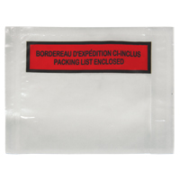Packing List Envelope, 4-1/2" L x 5-1/2" W, Backloading Style Toolneeds Inc.