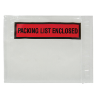Packing List Envelope, 4-1/2" L x 5-1/2" W, Backloading Style Toolneeds Inc.